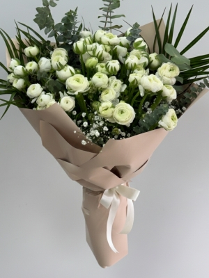 50 Beyaz Erengül Buketi