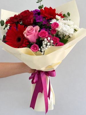 Gül Gerbera Buketi